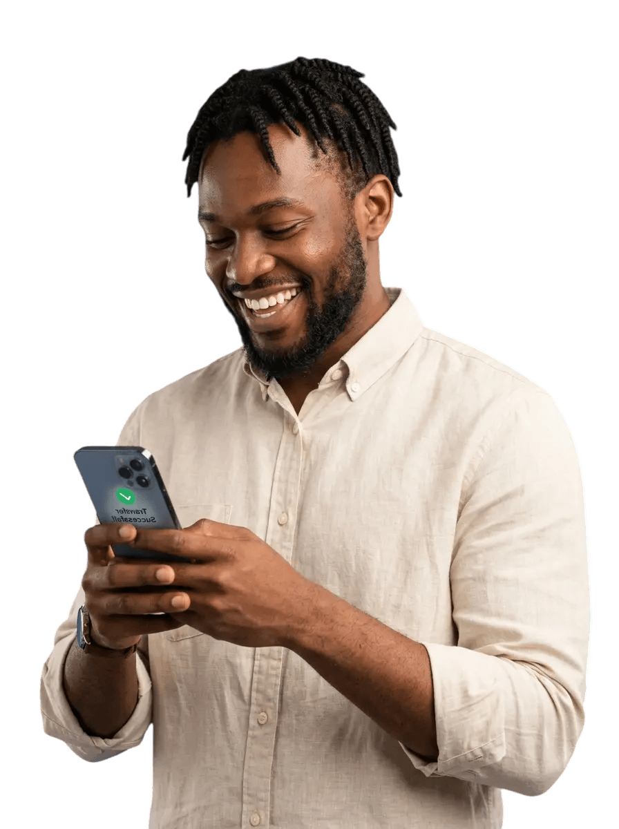 Smiling user on VitePays app
